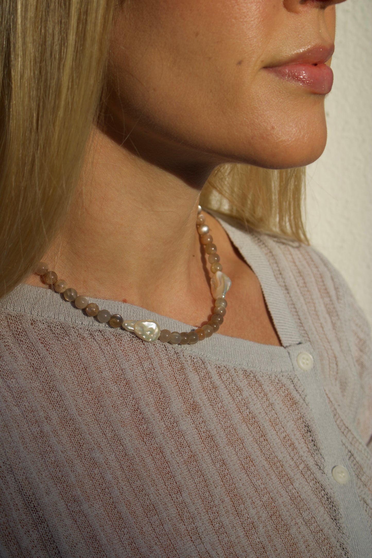 Perlenkette "Earth & Sea"