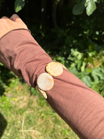 Armband versteinerte Koralle