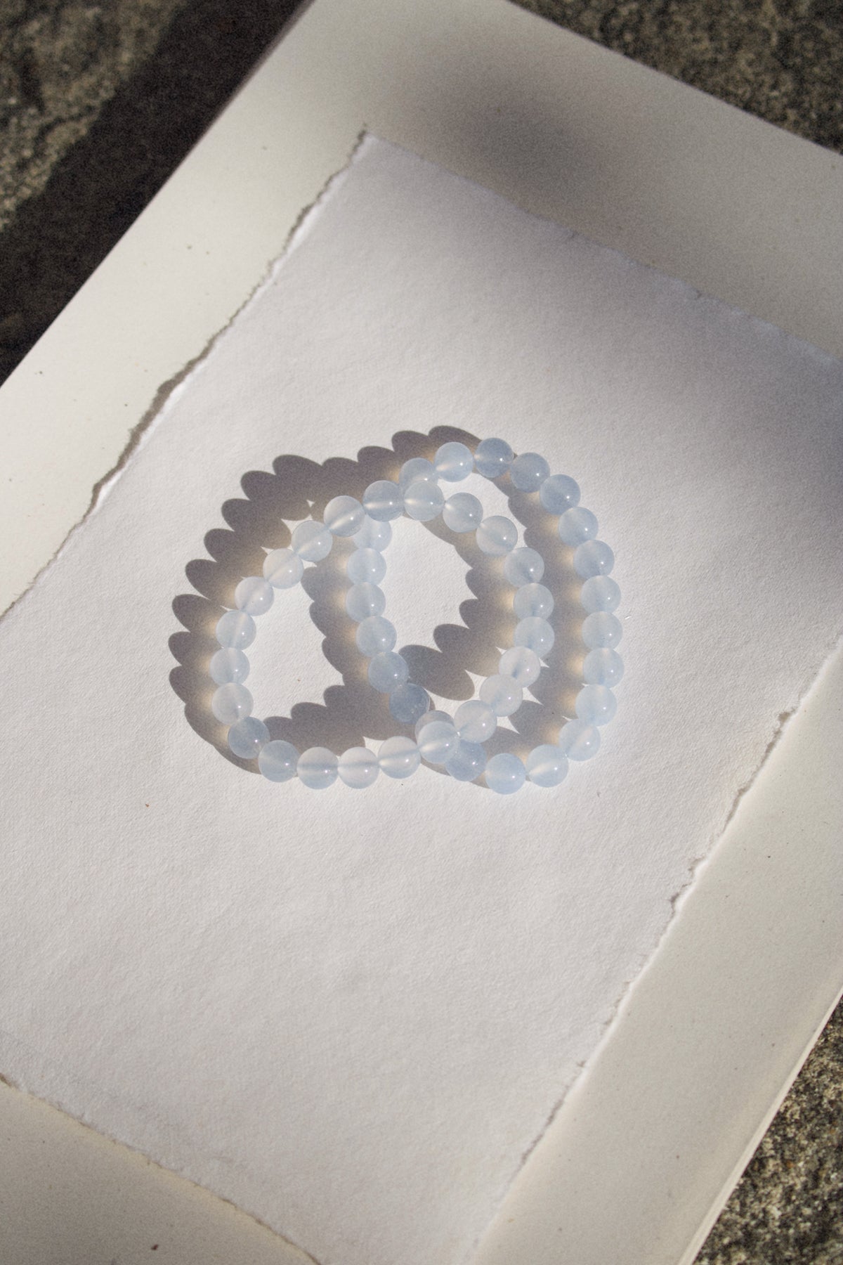 Blau-lila Chalcedon 9mm