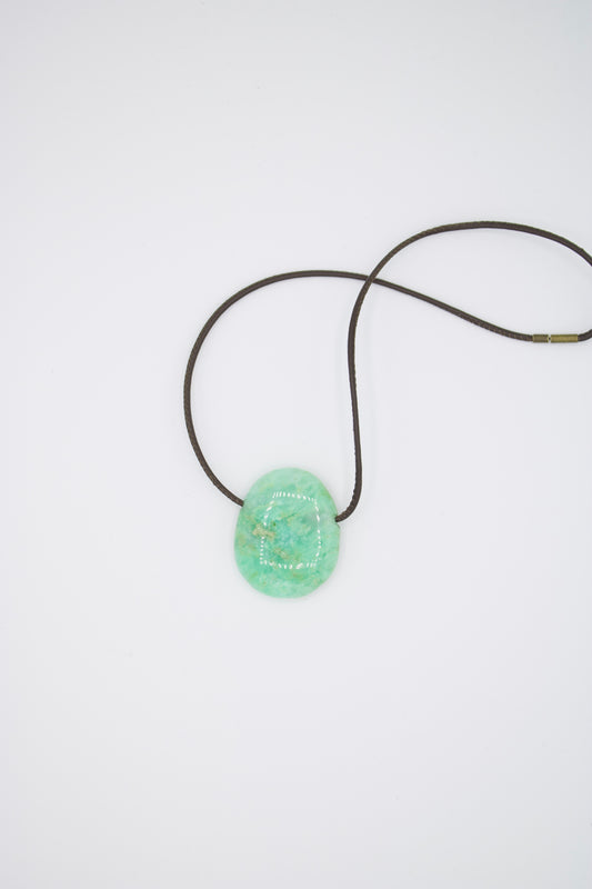 Chrysopras Amulett