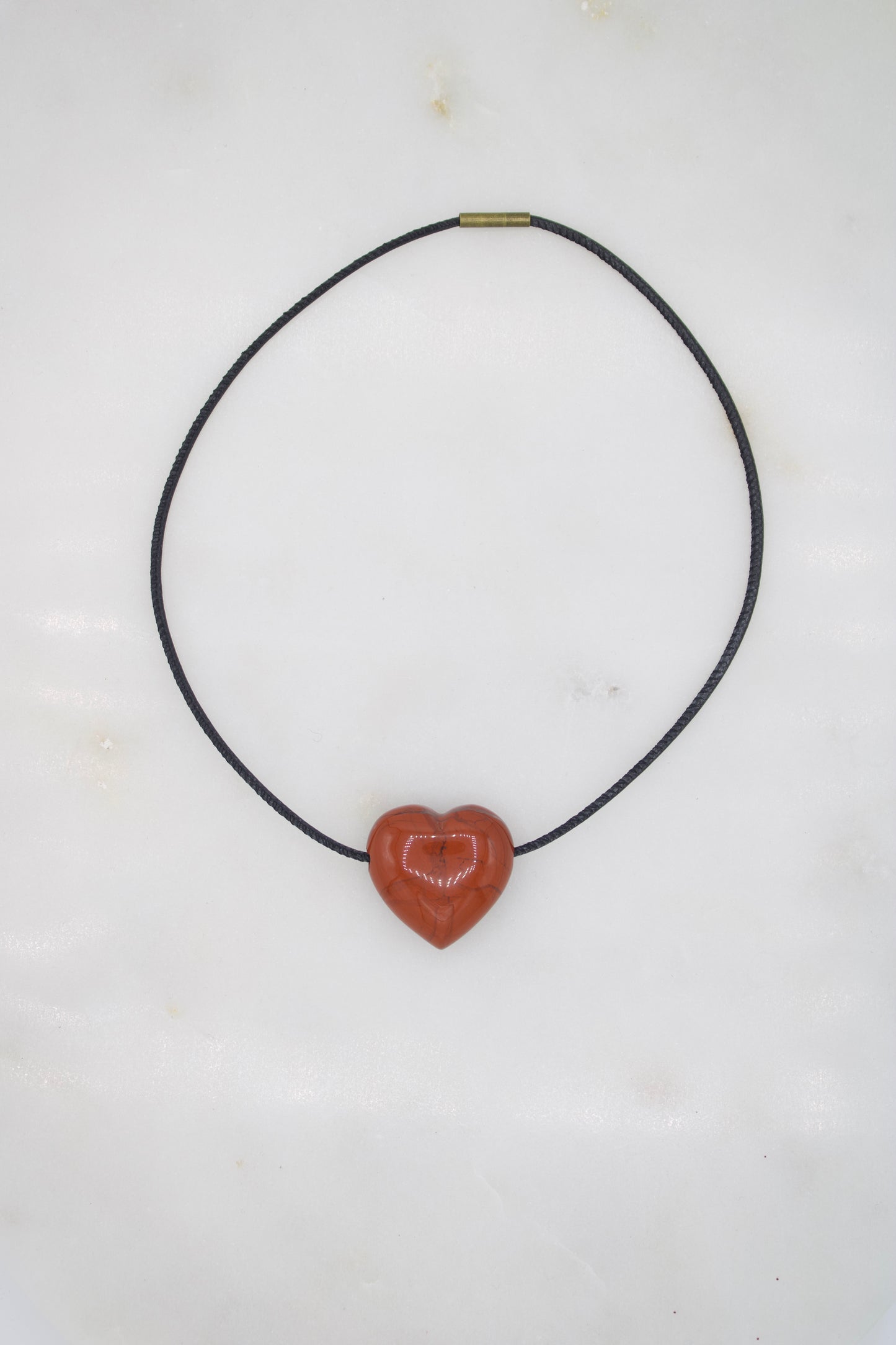 Roter Jaspis Herz Choker
