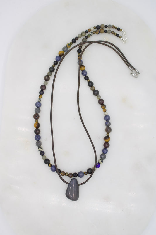 Herren Kette "Cosmos" mit Saphir