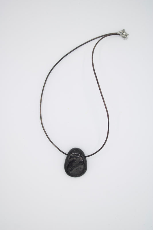 Schwarzer Turmalin Amulett