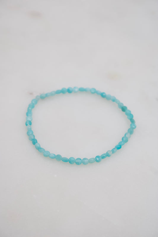 Amazonit Münzen Armband