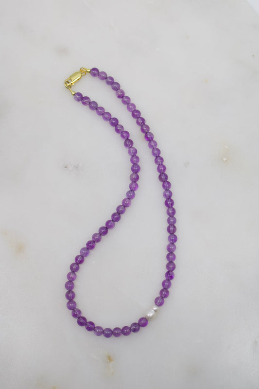 Amethyst Perlenkette