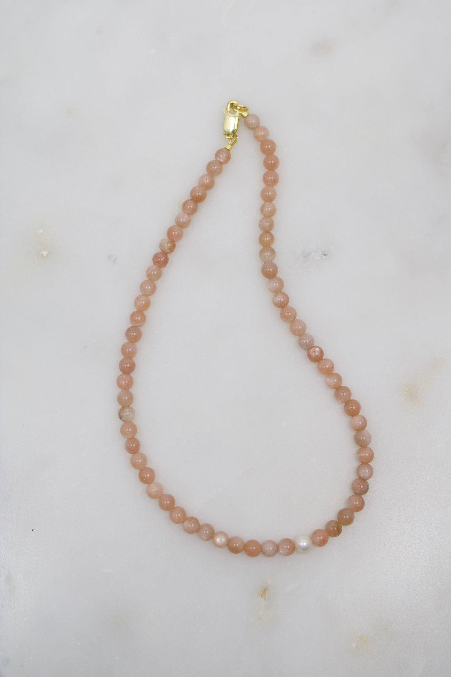 Mondstein Perlenkette