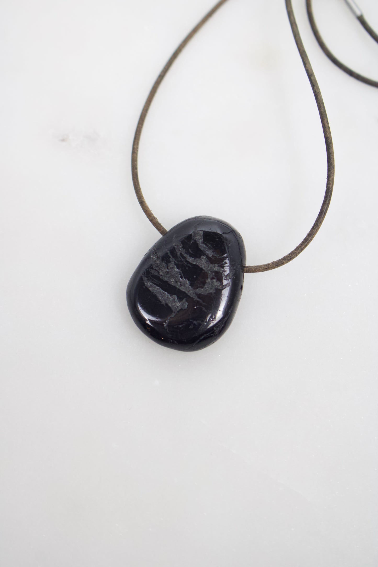 Schwarzer Turmalin - Amulett