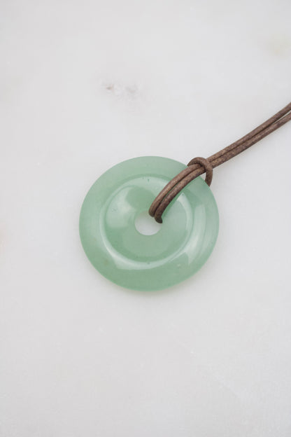 Grüner Aventurin Donut