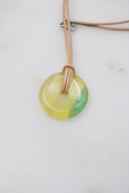 Gelber Fluorit Donut