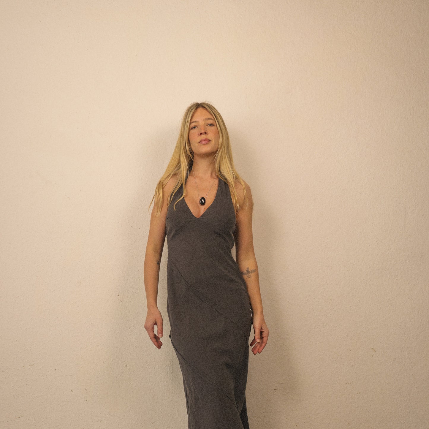 Turmalin Amulett mit Schlangenkette